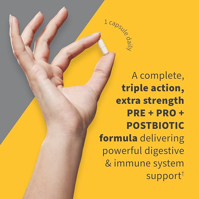 Garden of Life Dr Formulated Probiotics 100 Billion CFU Pre + Pro + Postbiotics - Extra Strength Digestive &amp Immune Support for Men and Women Potato Acacia Postbiotic Metabolites 30 Capsules
