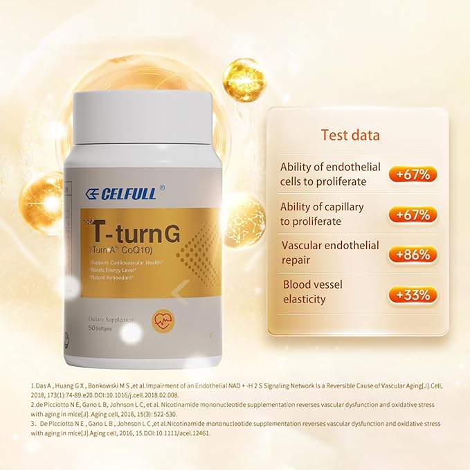 CELFULL CoQ10 200mgAntioxidant for Heart Health &amp Energy ProductionCoenzyme Q10 containing NADAlpha lipoic Acidetcco q 10 Supplement and Vitamins50 Softgels