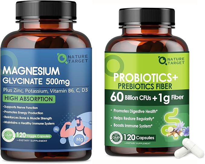 Magnesium Glycinate with Prebiotic Fiber Supplement