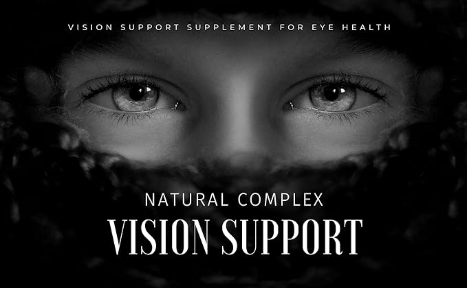 Vision Support - Vision Formula with Lutein Bilberry Capsules Taurine Supplement Powder Turmeric herb Eye Health Support - 1 Bottle