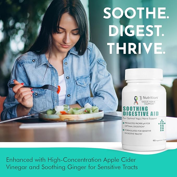 Digestive Health Support - Soothing Digestive Aid with Vagus Nerve Support™ for Optimal pH and Enhanced Digestion Comfort