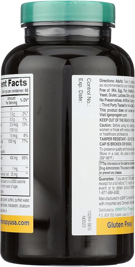 Liquid Calcium with Magnesium Softgels 1000 mg 180 Count