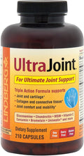 Lindberg Joint Support Supplement for Men and Women | 210 Capsules | with Turmeric MSM Glucosamine Chondroitin Boswellia Extract | Triple Action Complex Blend | Non-GMO Gluten Free