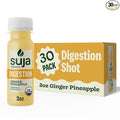 Suja Organic Digestion Shot (30 Pack) with Ginger and Apple Cider Vinegar | Immunity Boost &amp Digestive Support | Functional Shots | Cold-Pressed Juice with Live Probiotics | Plant-Based &amp Glut