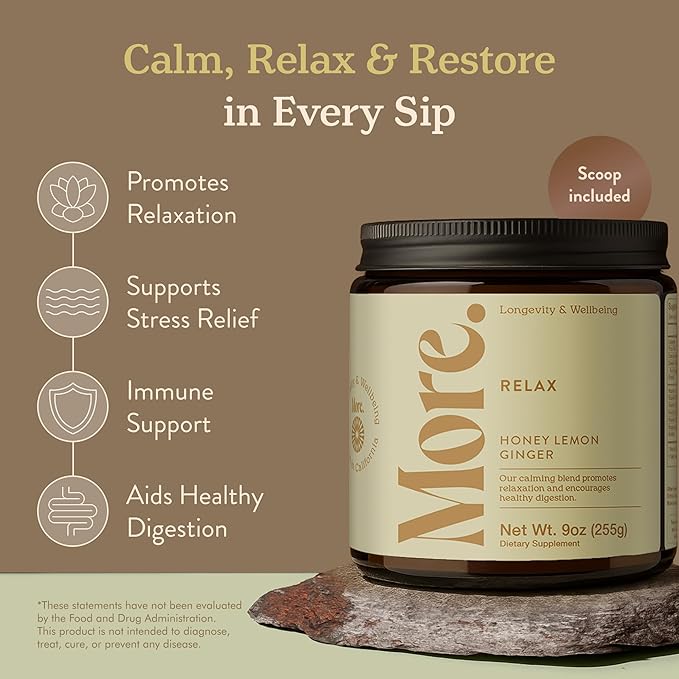 More. Longevity &amp Wellbeing Ashwagandha Supplements Extract – Premium Calming Drink Mix with GABA Supplements for Relaxation Mood Balance Energy &amp Focus – Ashwagandha for Women and Men - Ada