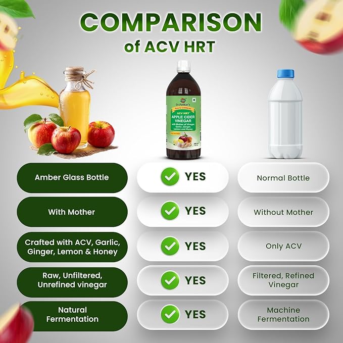Dr. Patkar's Apple Cider Vinegar GarlicGingerLemon And Honey (Pack Of 2)(500 Ml)