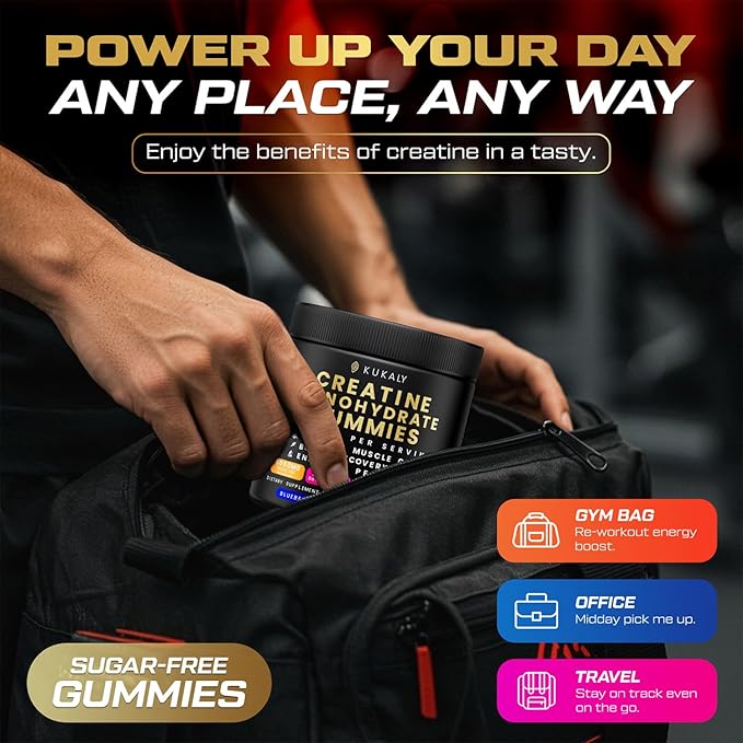Creatine Monohydrate Gummies for Men &amp Women 9000MG Creatine Gummies Sugar Free - Mixed Flavored with L-Taurine BCAA 2:1 B12 B6 for Boost Strength Focus &amp Endurance Vegan Non-GMO 120pcs