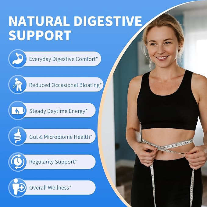 Gut Health Supplement w/BerberineGarcinia CambogiaBitter MelonGreen Coffee Probiotics Prebiotics -Supports Digestion Detox Energy &amp Immune Health for Women &amp Men 60 Vegan Capsules