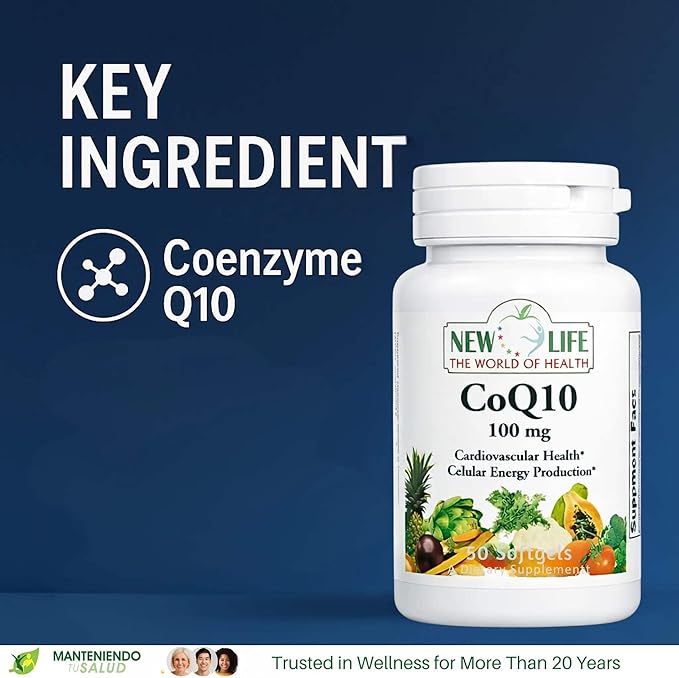 New Life Coenzyme Q10 Cardiovascular Health 30 Veg Capsules