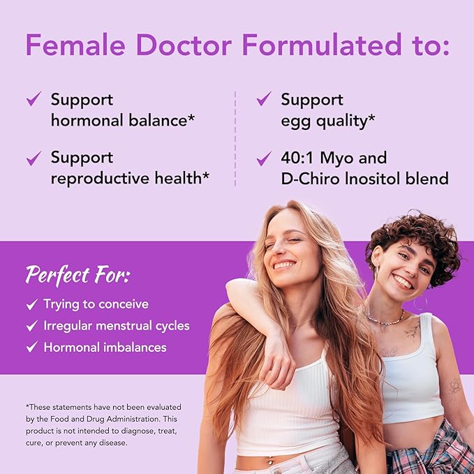 Premom Male Sperm Fortify Capsules - Male Fertility Supplements for Men Inositol Plus Bundle – Fertility Support for Women – 120 Count