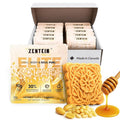 Zentein Elite Square Protein Peanut Butter &amp Honey Snack Square Bar – Crispy Rice and Superfood Blend – 10g Protein 12 Essential Vitamins 150 Calories – 12‑Count Box