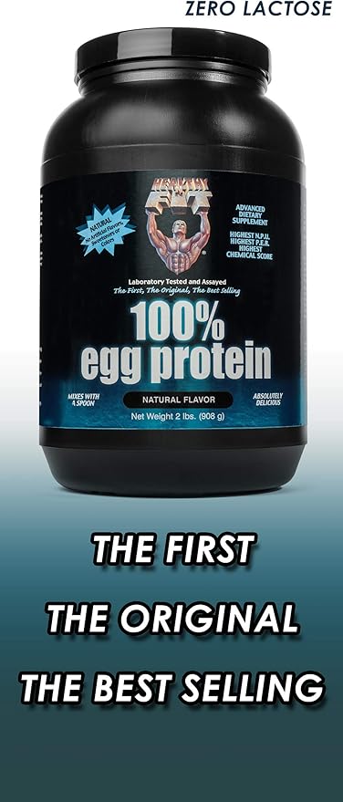 Healthy 'N Fit - 100% Egg Protein (unflavored) 2 Pack (4 LB Total). Just Egg Instant Dried Whites: Great for Baking and Mixing.