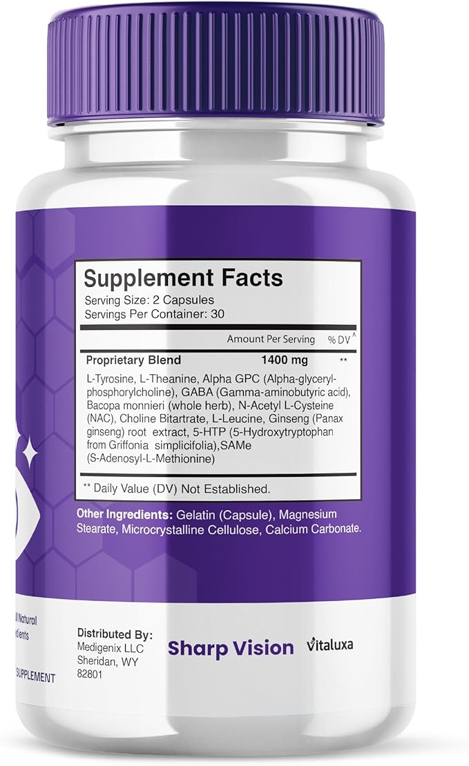 (5 Pack) Sharp Vision Eye Supplement Sharpe Vision Capsules for Advanced Healthy Eyesight Retina Support Formula SharpVision Pills Clear Eyes Sharper Vision Improvement Vitamins Formula (300 Ct)