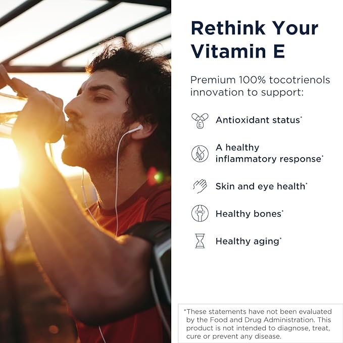 Designs for Health Annatto-E 300 mg Tocotrienols - DeltaGold Vitamin E Complex Supplement with Delta + Gamma Tocotrienols - Cardiovascular Healthy Aging + Antioxidant Support - Non-GMO (30 Softgels)