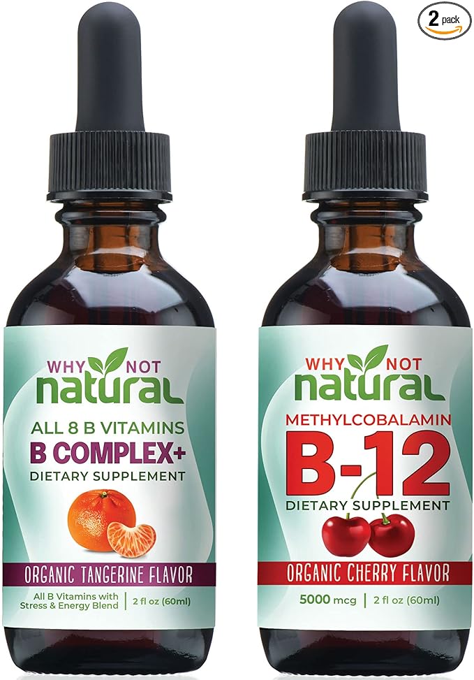 Why Not Natural B Complex and B12 Liquid Drops for Energy