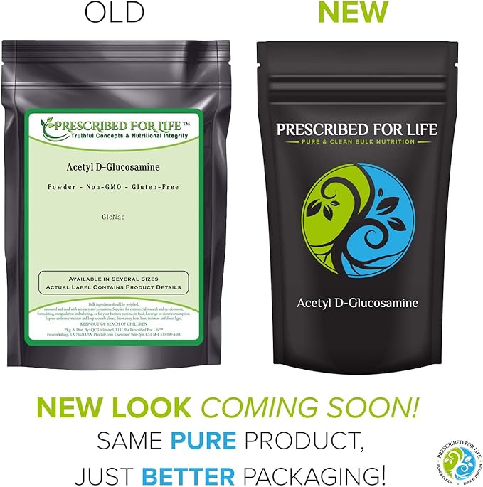 Prescribed For Life Acetyl D Glucosamine Powder Monosaccharide Derivative of Glucose (GlcNAc) (12oz / 340g)