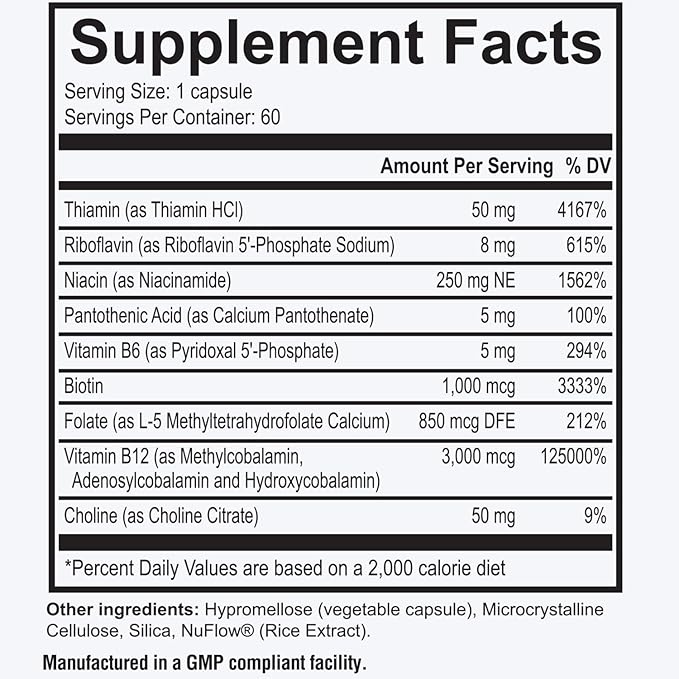Dr. Westin Childs Thyroid B Complex - Vitamin Capsules for Women &amp Men Methylated Supplement Methylfolate B12 Methylcobalamin B1 B2 B3 B5 B6 B7 Support MTHFR Energy Focus &amp Thyroid
