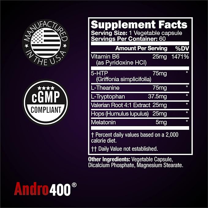 Andro400 Love to Sleep Natural Sleep Aid 60 Count