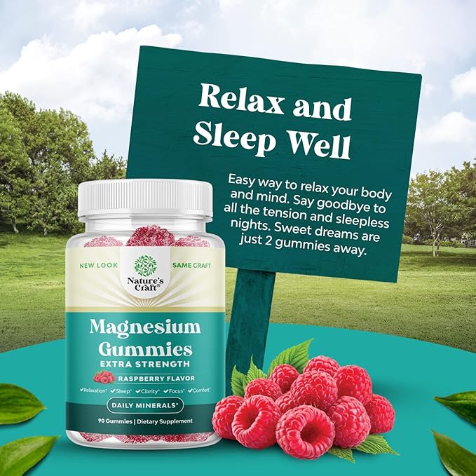 Bundle of Extra Strength Iron Supplement Gummies with Vitamin C &amp B Complex - Increase Red Blood Cells Supplement and Extra Strength Calm Magnesium Gummies with Elemental Mag - Body &amp Mind Rel