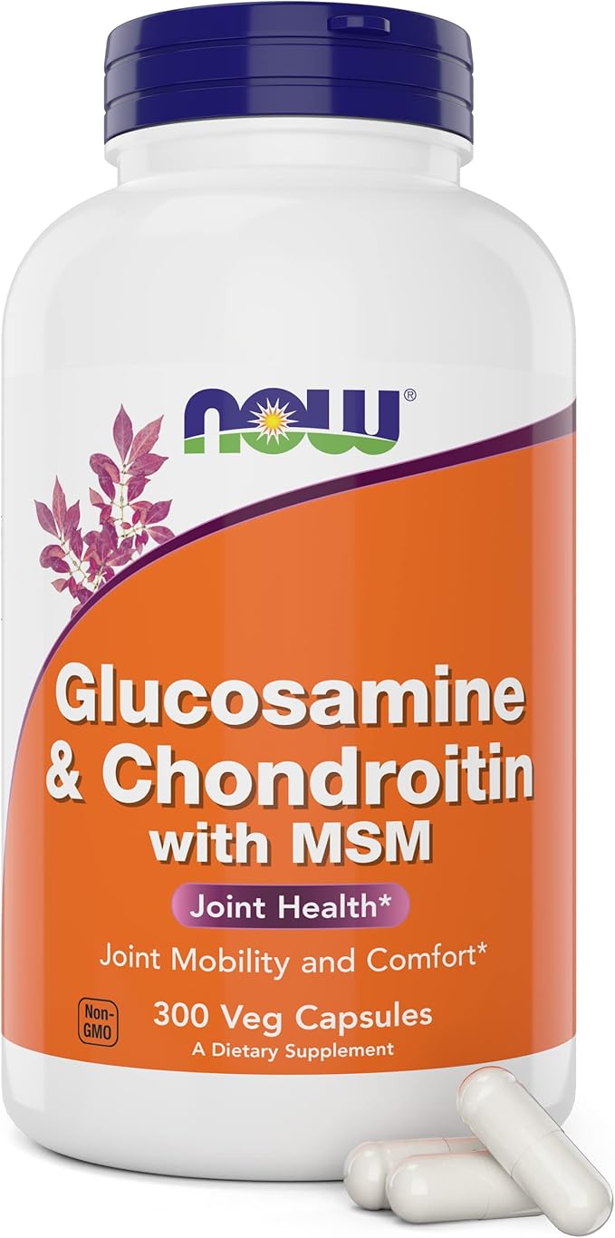 Now Glucosamine &amp Chondroitin with MSM 300 Capsules