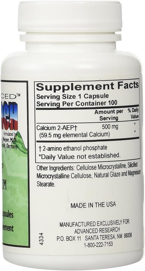 Dr. Hans Nieper 2AEP Calcium Capsules 100 Count