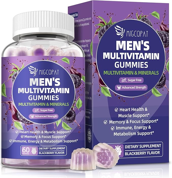 Men’s Multivitamin Gummies &amp Magnesium Complex Bundle Sugar-Free