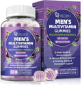 Multivitamin for Men Mens Multivitamins Gummies w/Omega-3 Probiotics Inositol Folate Biotin Zinc Vitamins A C D E B - Support Heart Brain Muscle Energy Sugar-Free Blackberry Flavor