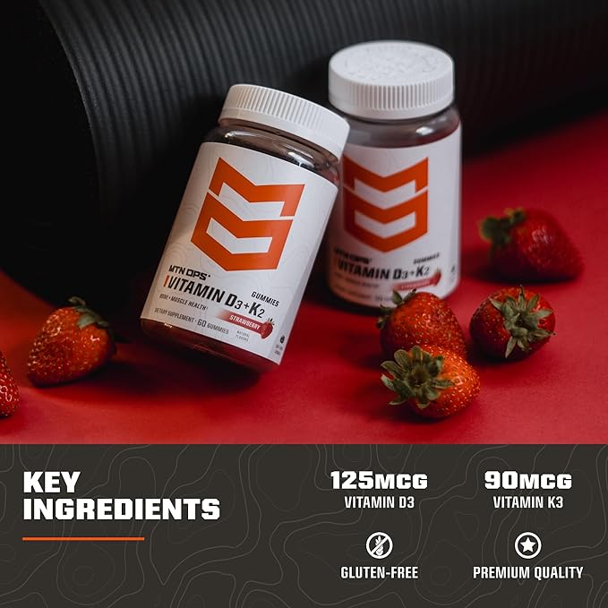 MTN OPS Vitamin D3 + K2 and Immune Gummies Bundle