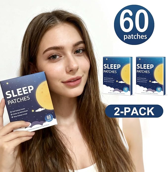 Sleep Patches for Adults Extra Strength Natural Deep Sleep Patche with Melatonin &amp Valerian Long-Lasting Night Comfort Relax &amp Wake Up Refreshed Easy to Use for Men and Women 120 Count AA