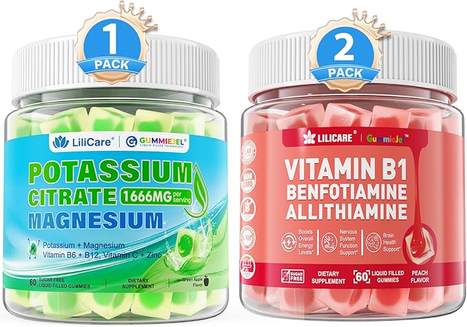 Vitamin B1 Gummies Potassium Citrate Gummies 3Pack