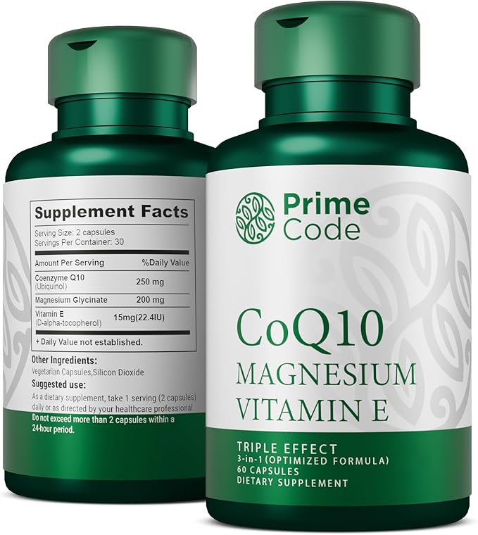 Prime Code Calcium Gummies for Women &amp Men with Magnesium Vitamin B12 Vitamin K2 &amp Vitamin D3 Psyllium Husk Capsules with Magnesium Citrate and Vitamin C CoQ10 250mg with Magnesium