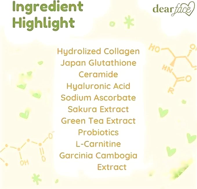2 Packs Beauty Milk Japanese Collagen Melon Drink - 50000mg Hydrolyzed Collagen