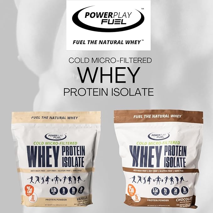 Cold Micro-Filtered Whey Protein Isolate Powder Vanilla 1LB - Grass-Fed Gluten-Free &amp Keto-Friendly Low Lactose - Post Workout Fitness &amp Nutrition for Muscle Recovery