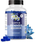 Amazing Botanicals Blueberry Lotus Flowers Gummies – Premium Relaxation &amp Calm Support – Vegan Non-GMO Gluten-Free Herbal Supplement 250MG - Berry Flavor (60 Count)