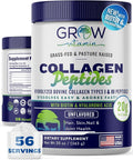 Collagen Peptides Powder 20g with Hyaluronic Acid &amp Biotin - Unflavored Grass Fed Collagen Powder with Hydrolyzed Type I &amp III Collagen Supplements - Hair Nail Skin &amp Joint Support - 56