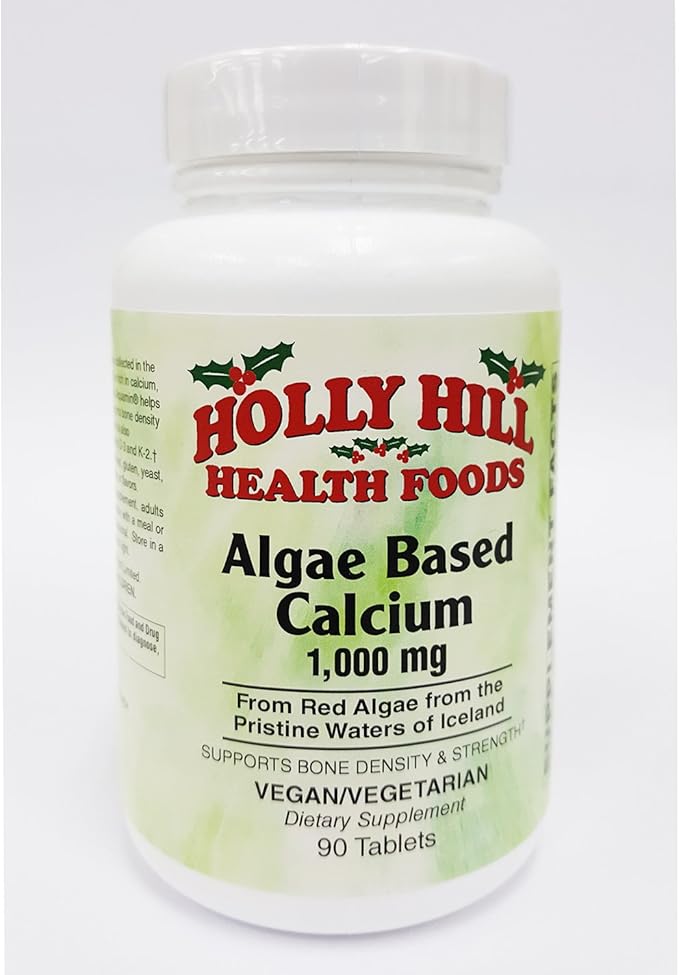 Holly Hill Health Foods Algae Based Calcium 1000 mg 90 Tablets