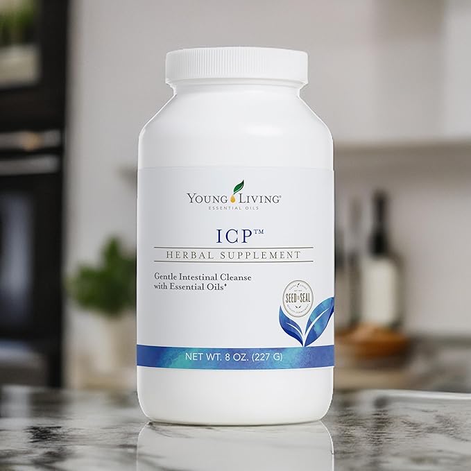 Young Living ICP 8oz. - Premium Essential Oils Nutrient Absorption Support Powder - Psyllium Fiber Supplement with Natural Soluble and Insoluble Fiber Blend