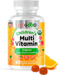 LIVEGOOD Organic Children’s Multivitamin Gummies Kids Multivitamin Vitamin D for Toddlers and Children Organic Kids Chewable Vitamins for Immunity Growth and Energy (60 Count)