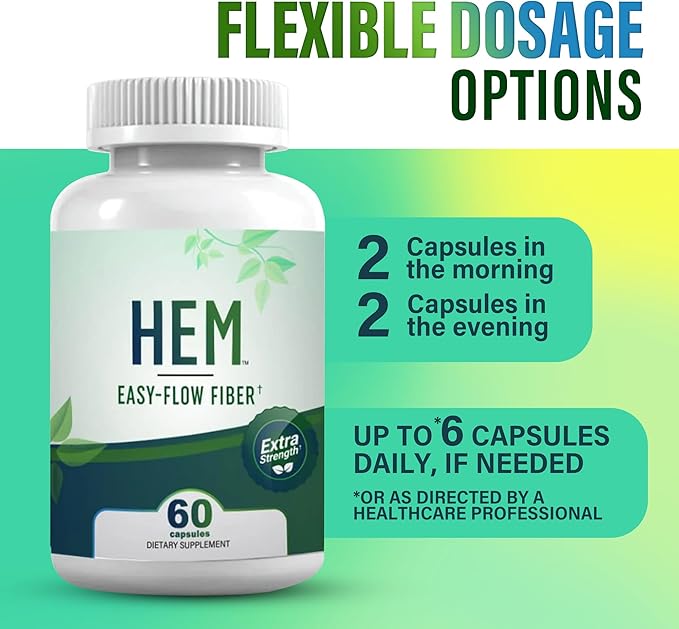 Easy-Flow Fiber – Plant-Based Oat Fiber Supplement for Constipation Bloating and Gas Relief | Gentle Digestion and Hemorrhoid Support | Non-Psyllium Gluten-Free (Pack of 1)