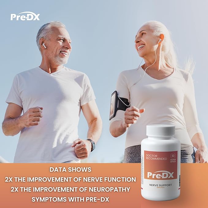 Pre-DX Nerve Support Supplement - Advanced L-Methylfolate Multivitamin w/Vitamin B-Complex &amp More for Resistance Enhancement - 3rd Party Tested L-methylfolate Supplement - 60 Capsules