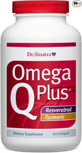 Dr. Sinatra Omega Q Plus Resveratrol and Turmeric - Omega-3 Supplement with CoQ10 Support for Healthy Blood Flow and Healthy Inflammatory Response (90 Day Supply)