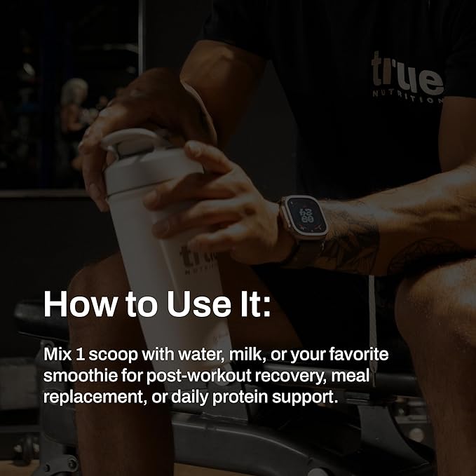True Nutrition Whey Protein Isolate Powder - Cold-Filtered 27g Protein per Serving - Supports Muscle Growth &amp Recovery - Keto Gluten Free Lactose Free Non-GMO - French Vanilla - 1lb