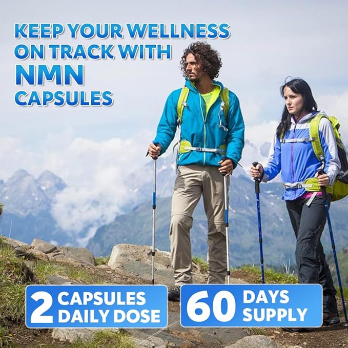 NMN Capsules 250mg with 5-in-1 NAD+ Precursor Complex | Supplement with NMN Resveratrol TMG &amp CoQ10 | Supports NAD Levels DNA Maintenance &amp Anti-Aging |Non-GMO 60 Capsules