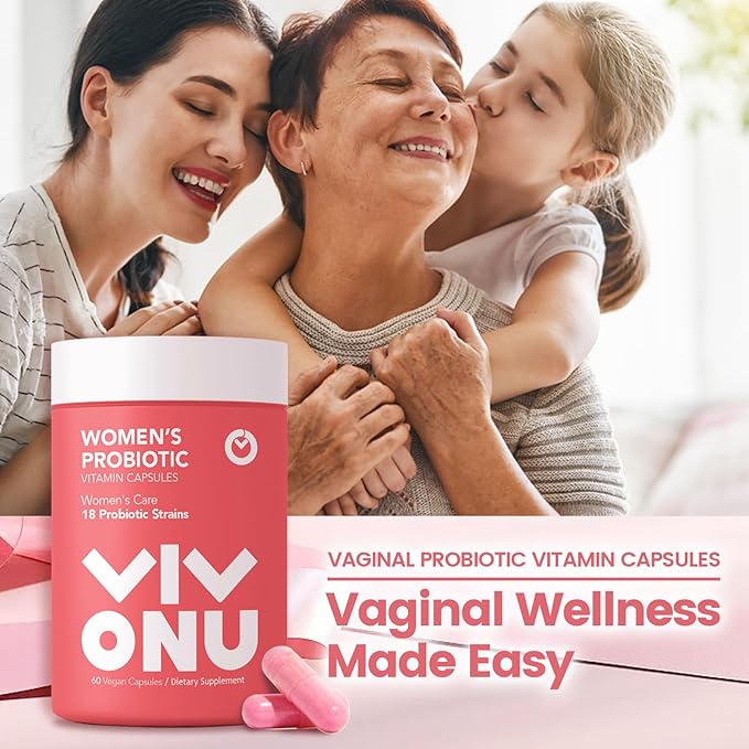 VivoNu Women's ProbioticPrebiotics &amp Lactobacillus Shilajit for Women