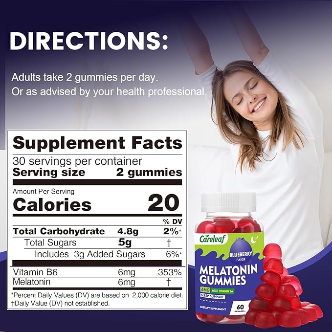 Vegan Ashwagandha Gummies with Melatonin Gummies