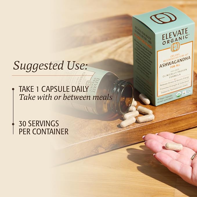 Regenerative Fermented KSM-66 Ashwagandha Vegan Capsules with Acti Veda™ (600mg 30 Servings) Up to 150% More Effective Than KSM-66 Alone