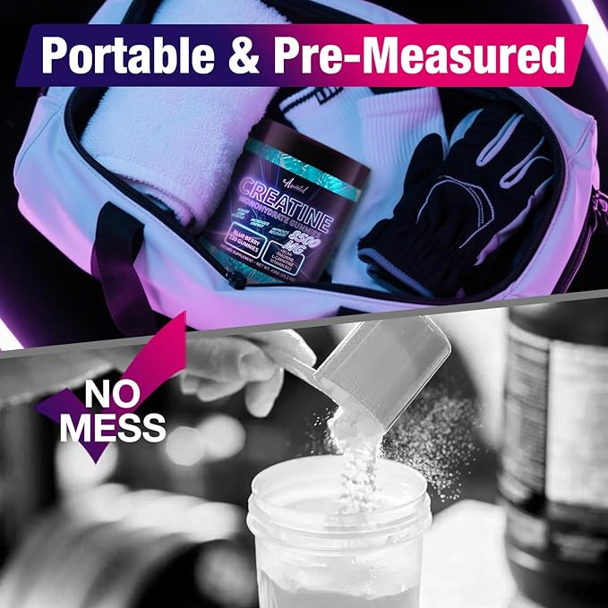 Creatine Monohydrate Gummies Complex 8500 MG for Men &amp Women Pre Workout Gummies 120 Count
