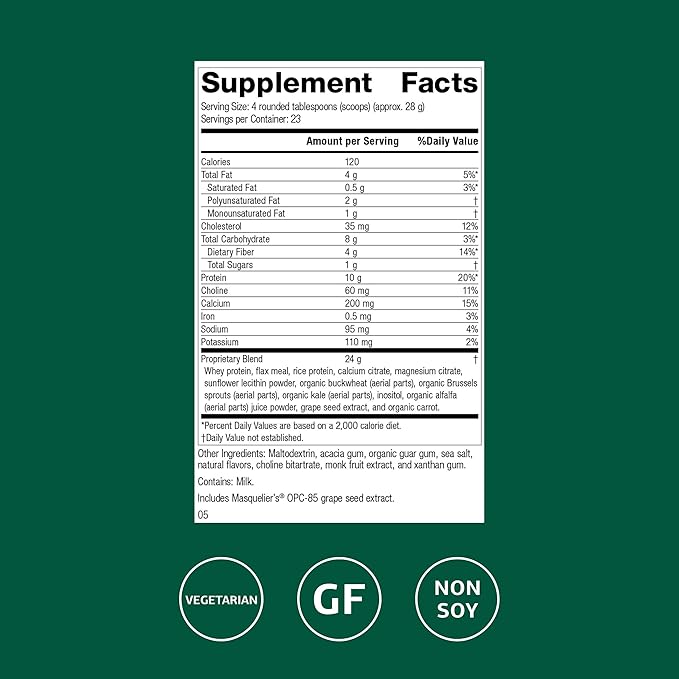 Standard Process SP Complete - Whole-Food Nutrition for Immune &amp Liver Function - Protein Source with Antioxidant Activity - Post-Workout Muscle Support - Gluten-Free &amp Non-Soy - Vanilla 23 o