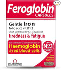 (Pack of 4) UK's Feroglobin Capsules | Gentle Iron - Reduce Tiredness &amp Fatigue