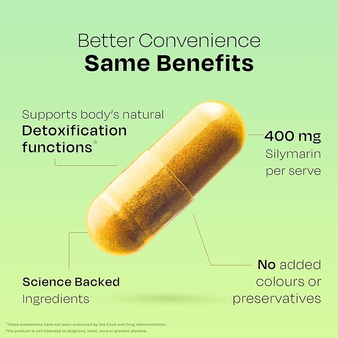 Auric Herbal Liver Support Supplement | Milk Thistle (Silymarin) Turmeric Garlic Ginger for Liver Health | Advanced Detox &amp Cleansing Formula for Active Liver | 60 Capsules